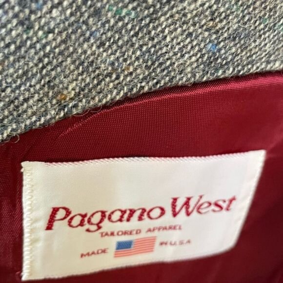 VINTAGE PAGONA WEST ROCKABILLY WESTERN BLAZER IN GRAY WOOL - Picture 10 of 11